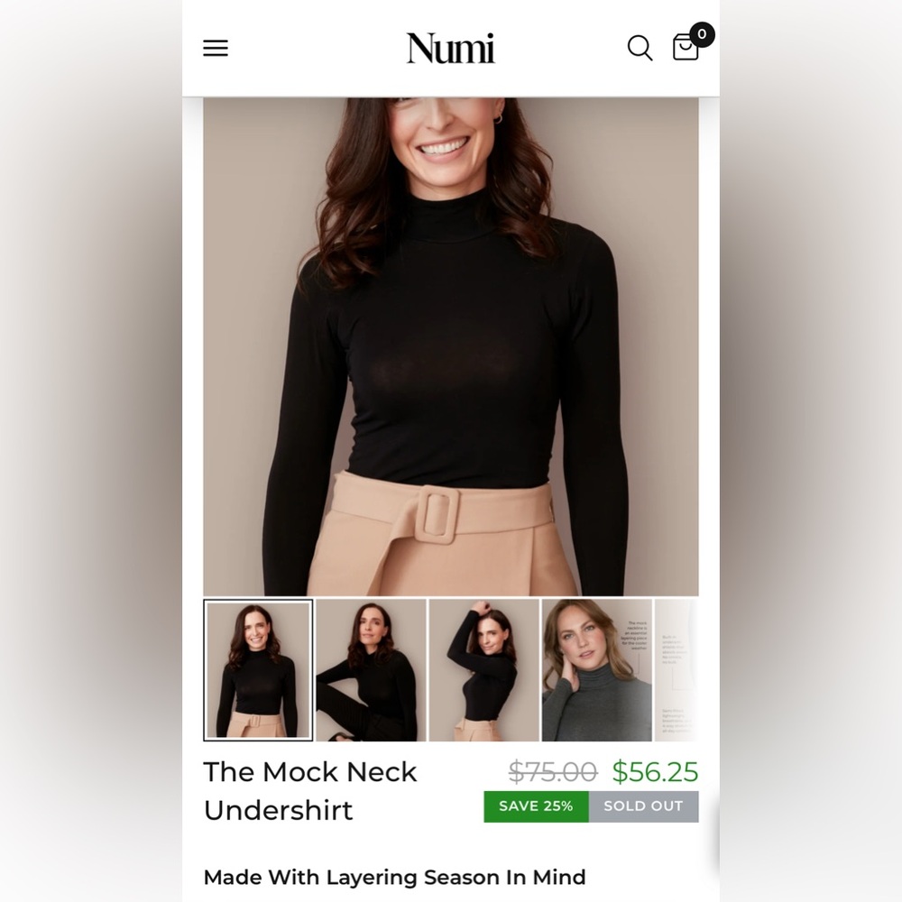 Numi Mock Neck Undershirt